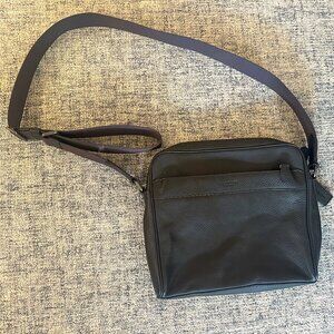 Rare leather COACH crossbody messenger bag. Unisex, VERY cool.